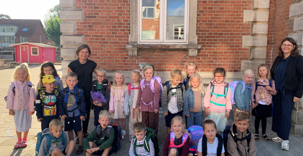 Første skoledag for 0.x og 0.y