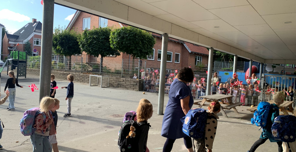 Første skoledag for 0.x og 0.y