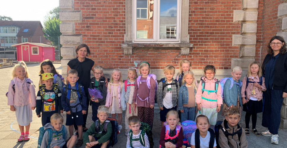 Første skoledag for 0.x og 0.y